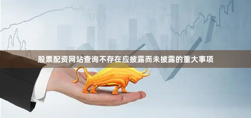 股票配资网站查询不存在应披露而未披露的重大事项